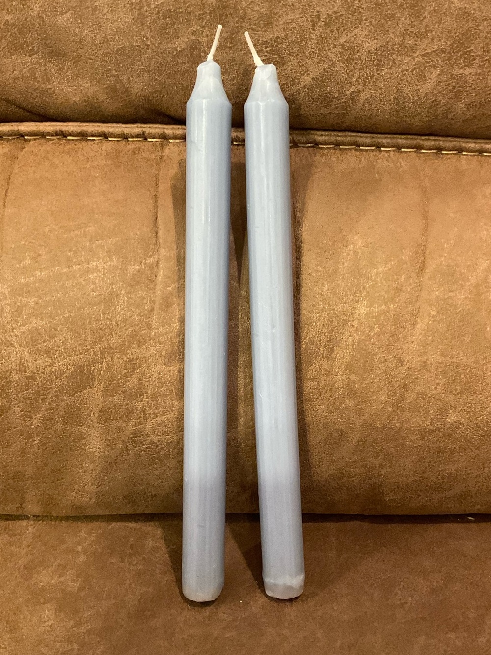 Light Blue Taper Candles
